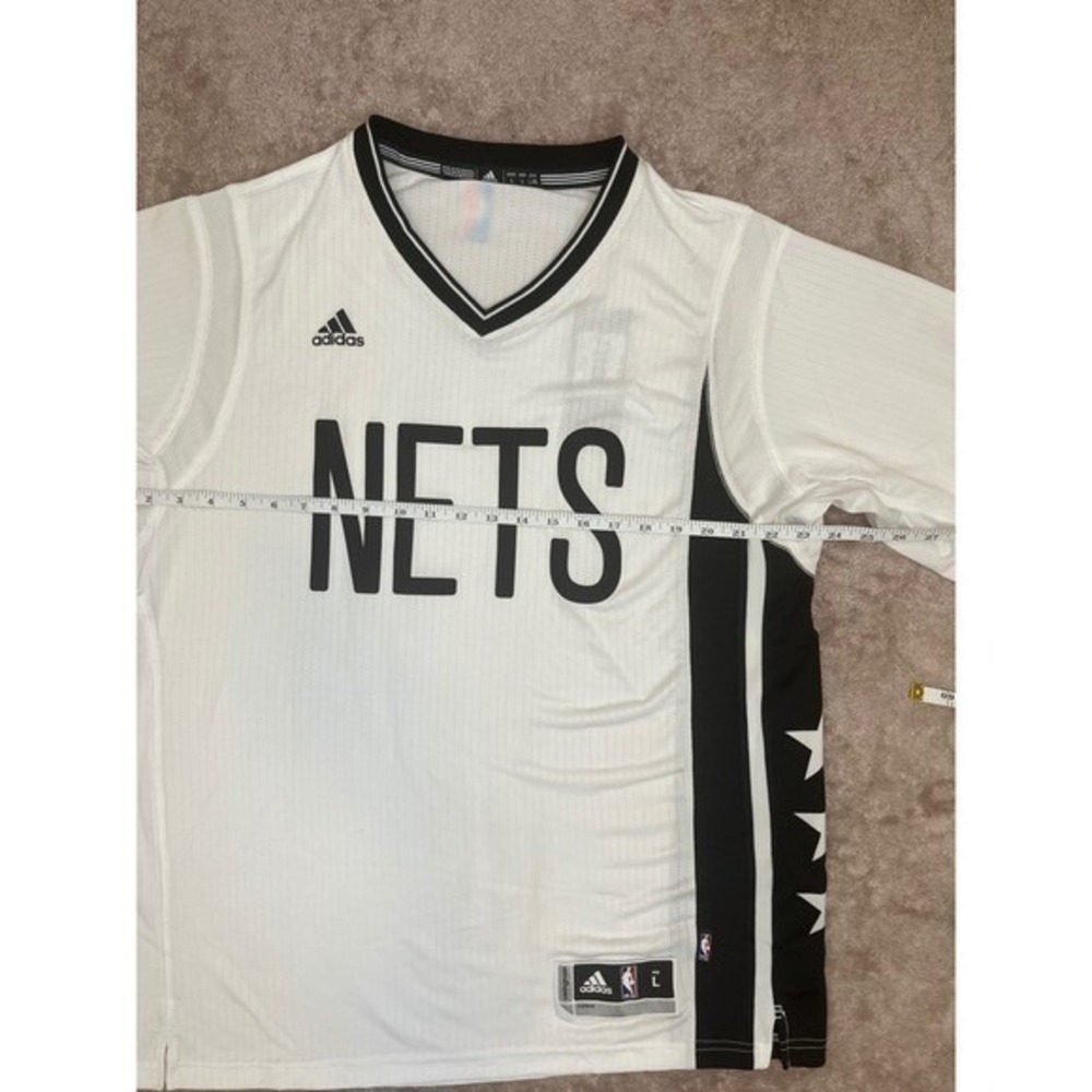Adidas‎ Brooklyn Nets NBA Pride Swingman Jersey White Mens Large - Picture 15 of 16
